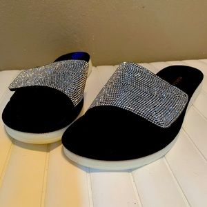 Steve Madden Rhinestone Slide Sandal- Size 8 1/2